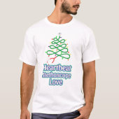 心拍聴診器の愛 Tシャツ (正面)