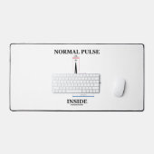 心拍（心電図）内の正常脈 デスクマット (キーボード&マウス)