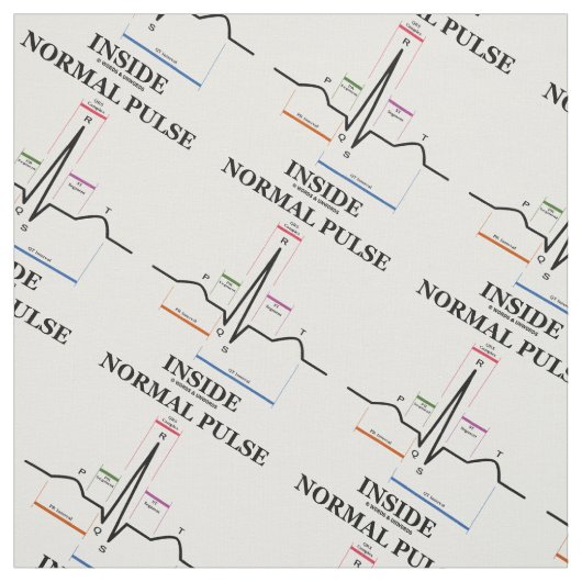 心拍（心電図）内の正常脈 ファブリック (見本)