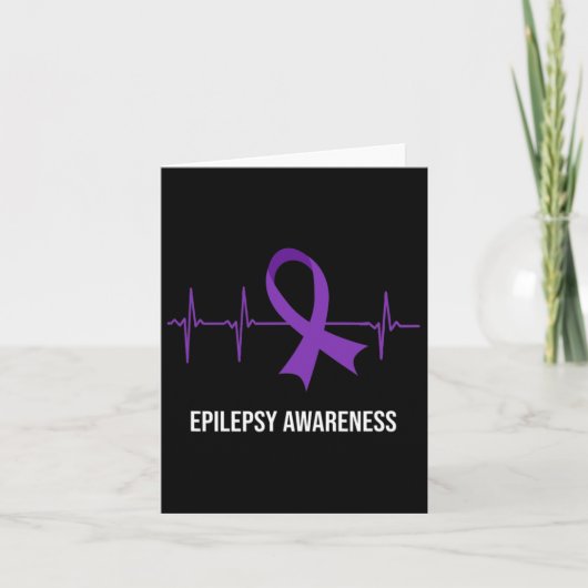 心拍Ecgデザインてんかん認識度 カード (正面)
