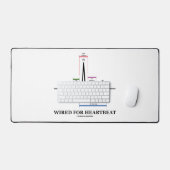心拍ECG/EKG洞調律のための配線 デスクマット (キーボード&マウス)