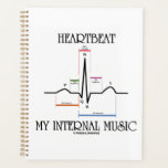 心拍My Internal Music Electrocardiogram EKG プランナー手帳<br><div class="desc">ことわざ「Heartbeat My Internal Music」を搭載した心電図心電図の心電図プランナーを使用して、心電図の心電感覚を披露する。</div>
