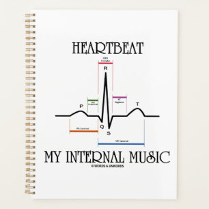 心拍My Internal Music Electrocardiogram EKG プランナー手帳