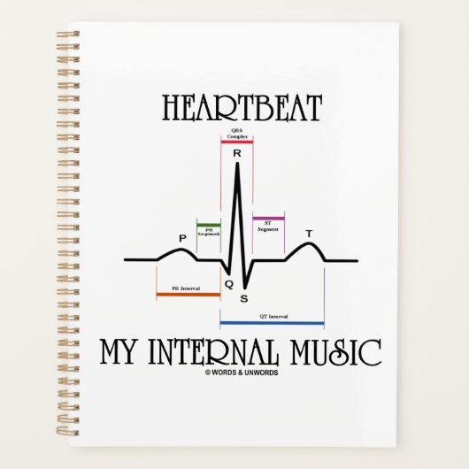 心拍My Internal Music Electrocardiogram EKG プランナー手帳 (正面)
