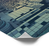 心曲げ幾何学ポスター – Manifold Garden Ech ポスター (角)