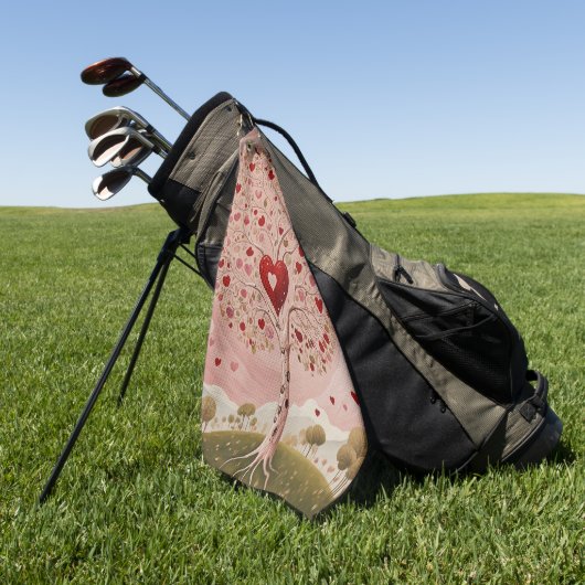 心材 ゴルフタオル (グリーン)