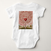 心材 ベビーボディスーツ (裏面)