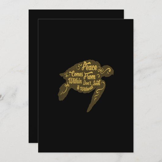 心来の安らぎ 招待状 (正面/裏面)