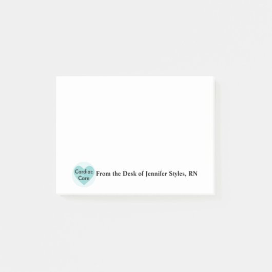 心気にナースRN パーソナライズされた ポストイット (正面)