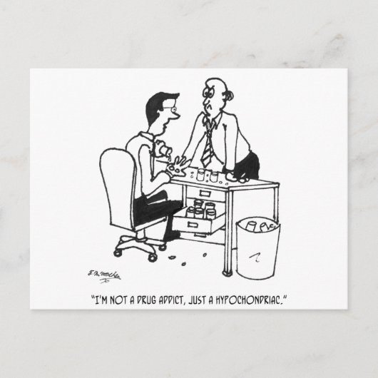 心気性漫画3104 ポストカード (正面)