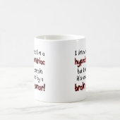 心気症の脳腫瘍のおもしろマグカップ コーヒーマグカップ (中央)