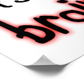 心気症脳腫瘍ポスおもしろいター ポスター (角)