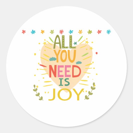 心温まるキッドことわざデザイン ラウンドシール (正面)