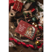 心温まるクリスマスカード兄弟姉妹をテーマ ノートカード