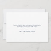 心温まるクリスマス引用文フォトオーバーレイ シーズンカード (裏面)