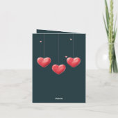 心温まるバレンタインのカード サンキューカード (裏面)