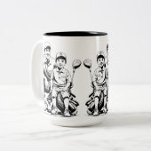 心温まるパパ&ソンゴルフモーメントオンファーザーズ ツートーンマグカップ (正面左)