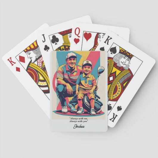 心温まるパパ&ソンゴルフモーメントオンファーザーズ トランプ (裏面)