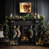 心温まるブラックサンタ ポスター