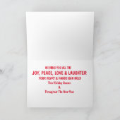 心温まるホリデーの願い シーズンカード (内部)