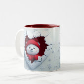 心温まるホリデーベアーマグ ツートーンマグカップ (正面左)