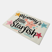 心温まるママの小さなヒトデ ドアマット (アングル)