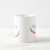 心温まるミニマルな美的愛 コーヒーマグカップ (中央)