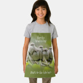 心温まる可愛いブシュティッツソングバーズ家族写真 エプロン (インサイチュ)