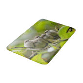 心温まる可愛いブシュティッツソングバーズ家族写真 バスマット (アングル)