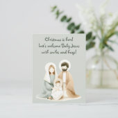 心温まる宗教上のグリーティングカード 招待状 (スタンド正面)