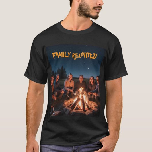心温まる懇親会ナイトメンスTシャツ Tシャツ (正面)