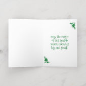 心温まる松鳥ファミリークリスマスハッピー 箔シーズンカード (内側レイダウン)