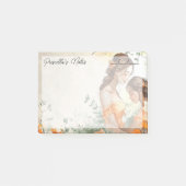 心温まる母と娘4" x 3" ポストイット (正面)