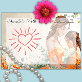 心温まる母と娘4" x 3" ポストイット