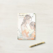 心温まる母と娘4" x 6" ポストイット (デスク上)