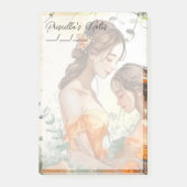 心温まる母と娘4" x 6" ポストイット (正面)