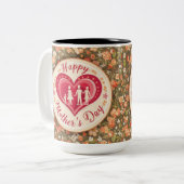 心温まる母の日 ツートーンマグカップ (正面左)