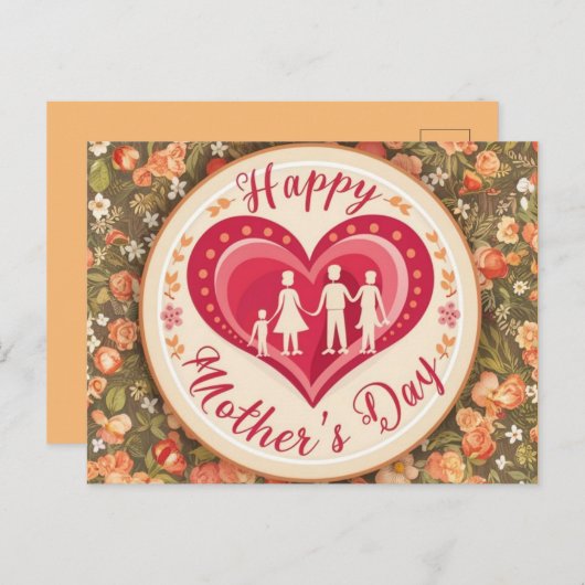 心温まる母の日 ポストカード (正面/裏面)