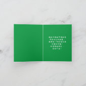 心温中国のまる挨拶のクリスマスカード 招待状 (内部)