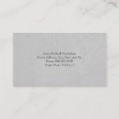 心理カウンセラー名刺 名刺 (裏面)