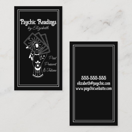 心理タロット読み手 名刺 (正面/裏面)