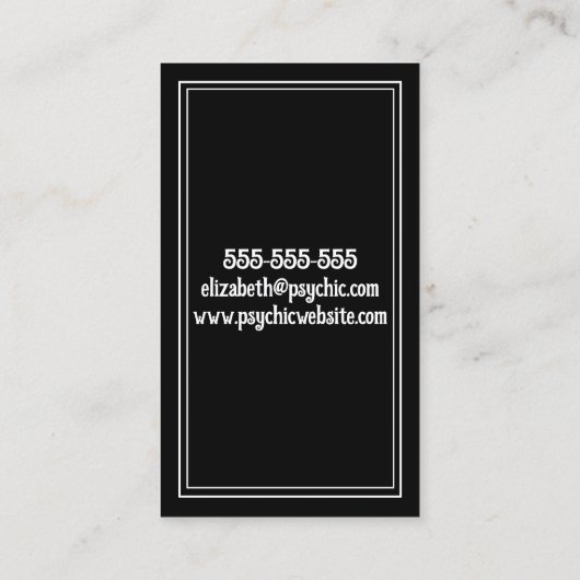 心理タロット読み手 名刺 (裏面)