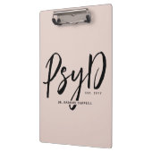 心理パーソナライズされたエレガント学PsyD医師 クリップボード (左)