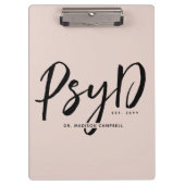 心理パーソナライズされたエレガント学PsyD医師 クリップボード (正面)