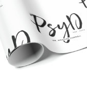 心理パーソナライズされたエレガント学PsyD医師 ラッピングペーパー (ロールコーナー)