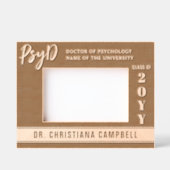 心理パーソナライズされたエレガント学PsyD医師 レーザー彫刻フレーム (正面)