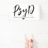 心理パーソナライズされたエレガント学PsyD医師 横断幕 (インサイチュ)