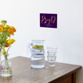 心理パーソナライズされたエレガント学PsyD医師 箔ポスター (レイダウン (キッチン))