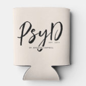 心理パーソナライズされたエレガント学PsyD医師 缶クーラー (裏面)