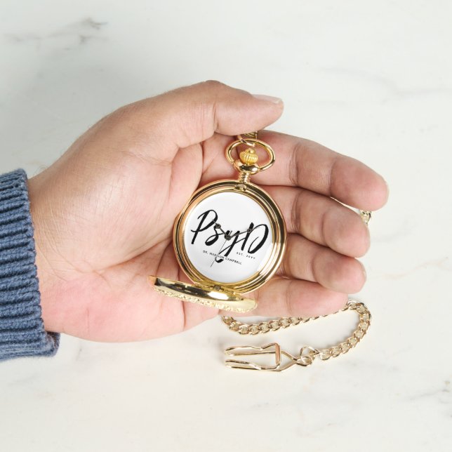 心理パーソナライズされたエレガント学PsyD医師 腕時計 (手)